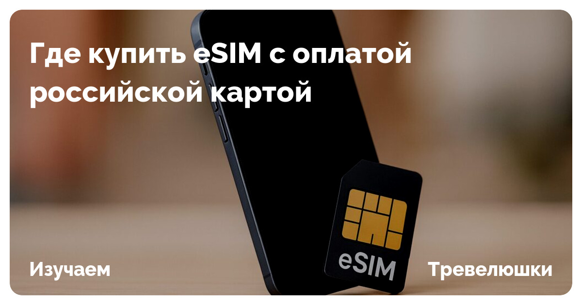 Выбор есим с оплатой российской картой в 2026 году | Тревелюшки